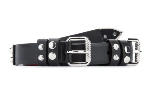 PRADA Leather Belts Women's Black