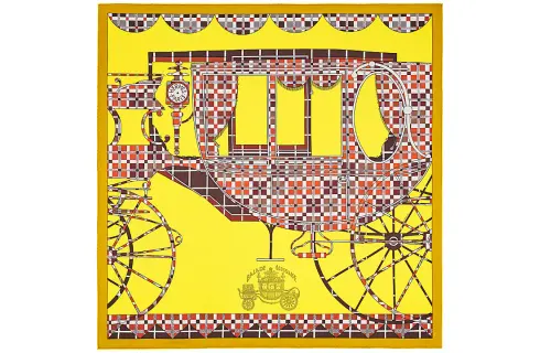 HERMES Scarves Women's Yellow
