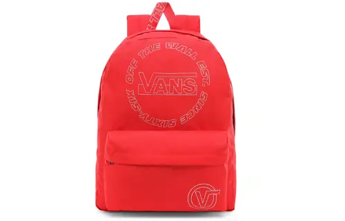Vans Polyester Backpack Regular Unisex Red