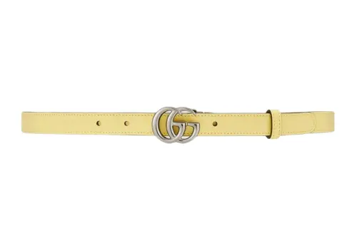 GUCCI Thin Belt Double G Buckle .8 Width