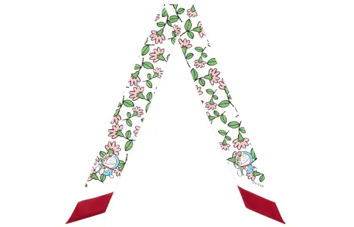 GUCCI Doraemon X Gucci Scarves Women's White Green