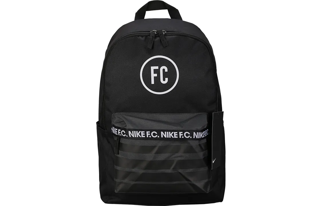 Nike Polyester Backpack Regular Unisex Black Gray