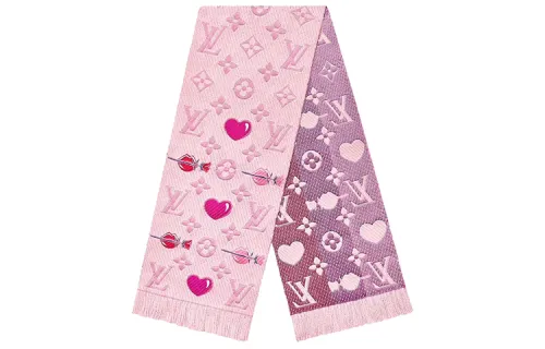 LOUIS VUITTON Scarves Unisex Pink