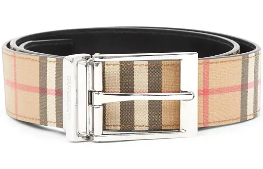 Burberry Canvas Belts Men's Width 3.5cm