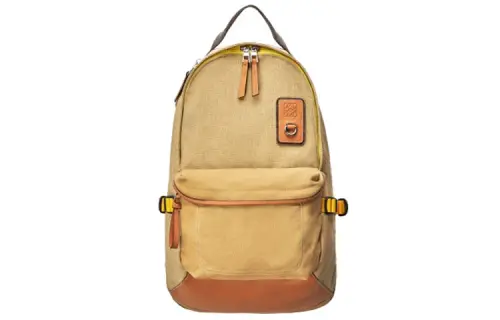 LOEWE Canvas Backpack Men's Brown Yellow