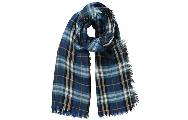 Burberry Modal Knit Scarves Women's Blue