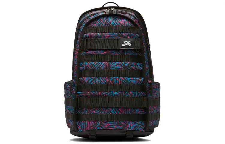 Nike Polyester Backpack Regular Unisex Black/Laser Blue