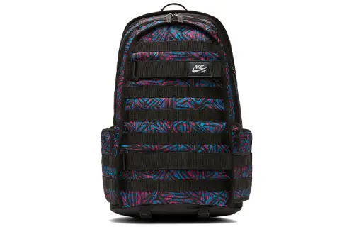 Nike Polyester Backpack Regular Unisex Black/Laser Blue