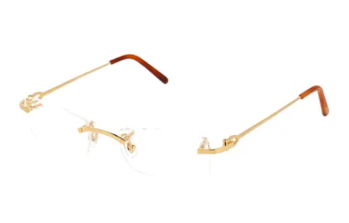 Cartier Prescription Glasses Unisex Gold