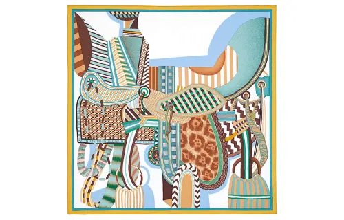HERMES Fantasy Saddles Scarves Women's