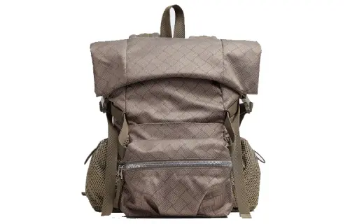 Bottega Veneta Polyester Backpack Men's Taupe