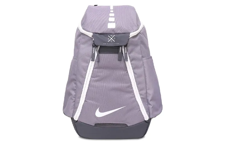 Nike Polyester Backpack Unisex Gray/Purple