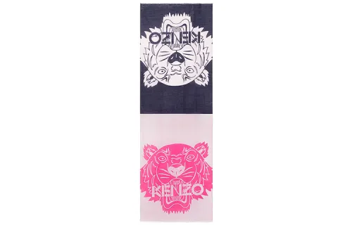 KENZO Knit Scarves Unisex Pastel Pink