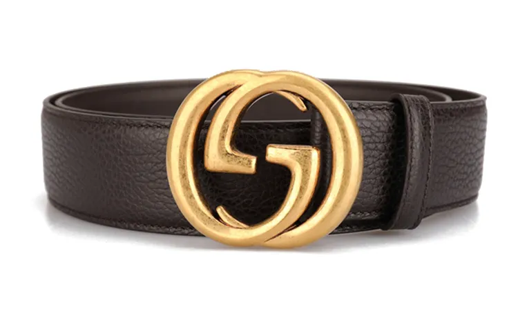 GUCCI Interlocking G Leather Belt