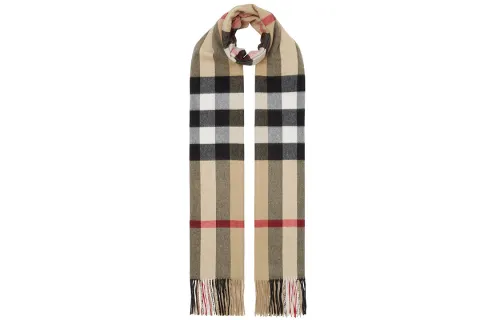 Vintage Check cashmere scarf