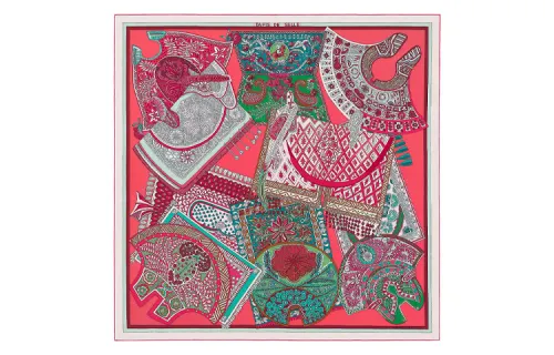 HERMES Scarves Women's Pink