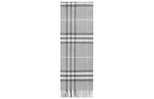 Burberry Checked Fringed Edge Scarf