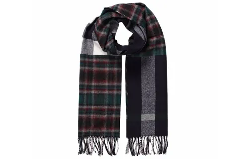 Burberry Wool Knit Scarves Unisex Black