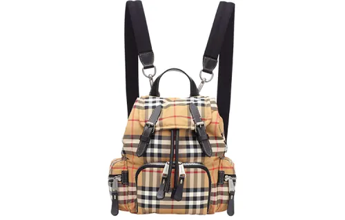 Burberry Nylon Backpack Small Unisex Classical Style Yellow