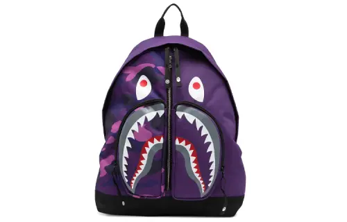 A BATHING APE Polyester Backpack Regular Unisex Purple