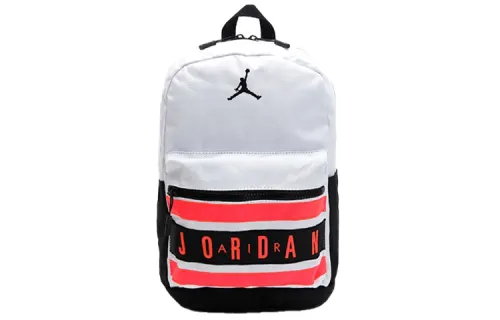 Jordan Polyester Basketball Bag Backpack Regular Unisex White Red