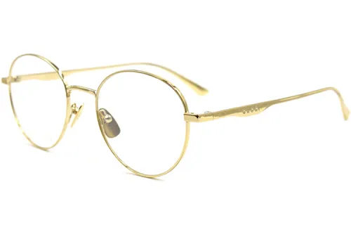 GUCCI Logo Round Prescription Glasses Unisex