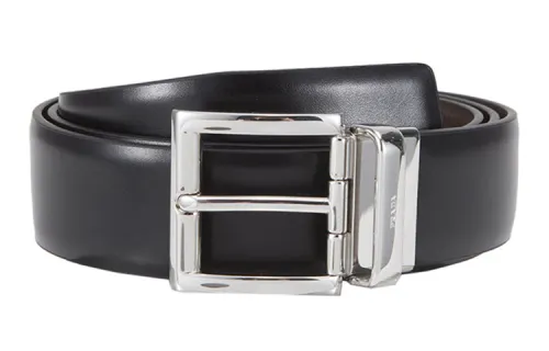 PRADA Logo Engraved Buckle Belt