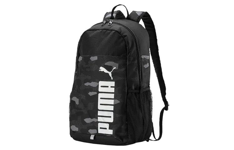 PUMA Fabric Backpacks Unisex Black
