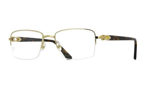 Cartier Rectangular-frame Tortoiseshell-effect Glasses