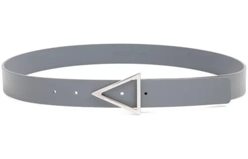 Bottega Veneta Leather Belts Men's Gray