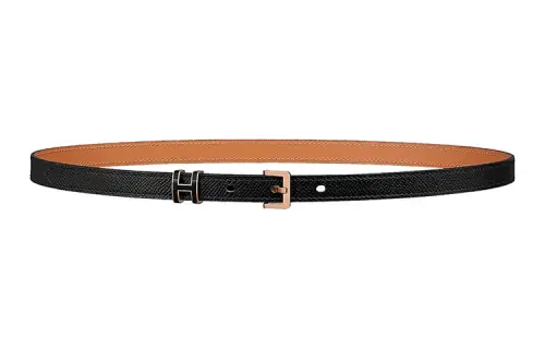 HERMES POP H Cow Leather Belts Women's Width 1.5cm