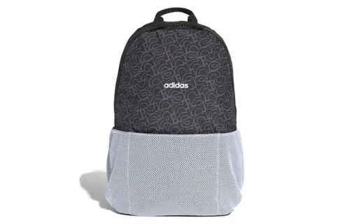Adidas Polyester Backpack Regular Unisex Black White