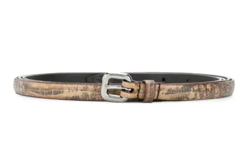 MIU MIU Genuine Leather Belts Unisex Multicolor