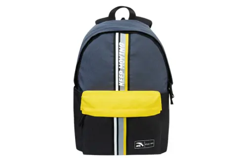 Anta Pu Laptop Bag Backpack Regular Unisex Black Yellow
