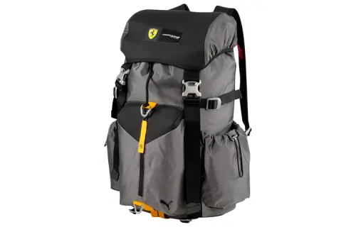 PUMA Fabric+Artificial Leather Sports Backpack Regular Unisex Black/Gray