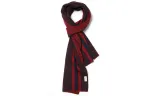 GUCCI Western Wool Knit Scarves Unisex Red/Black