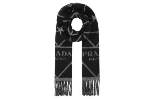 PRADA Knit Scarves Unisex Multicolor