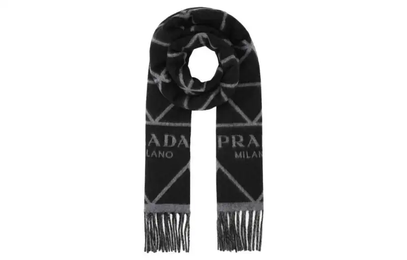 PRADA Knit Scarves Unisex Multicolor