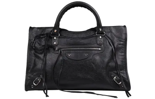 Balenciaga Lambskin Shoulder Bag Backpack Women's Black