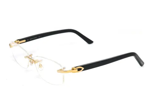 Cartier Rimless Rectangular Frame Glasses