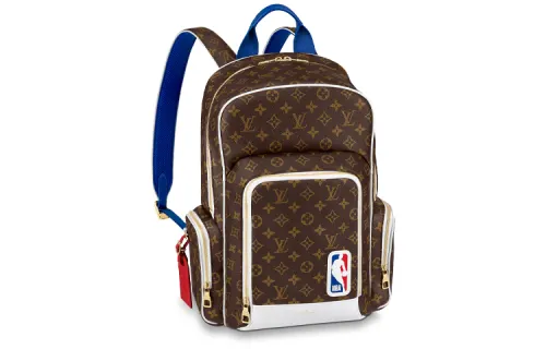 LOUIS VUITTON Leather Backpack Men's Brown