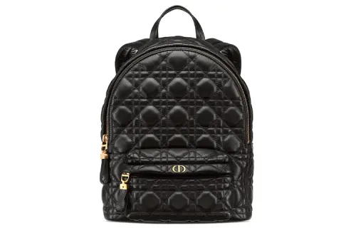 DIOR Sheepskin Backpack Small Women's Black