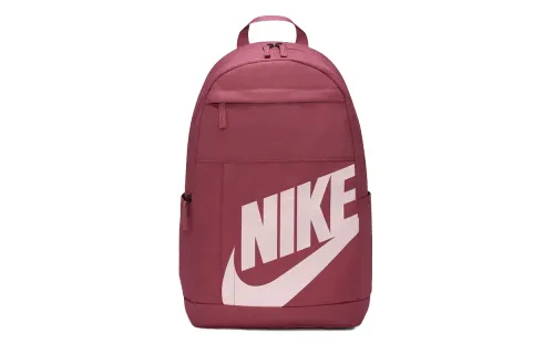 Nike Elemental Zip Closure Polyester Backpack Unisex Contour Berry Red