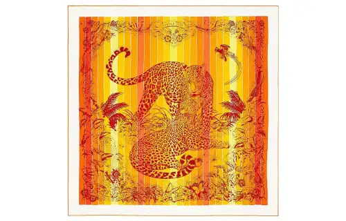 HERMES Carre Scarves Women's Orange
