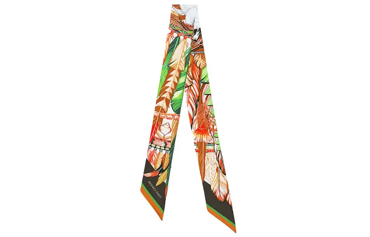 HERMES Scarves Unisex Brown
