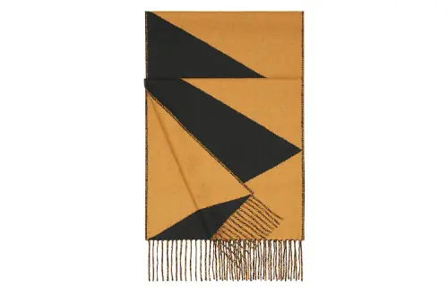 HERMES Knit Scarves Unisex Brown