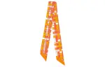 HERMES Silk Scarves Unisex Orange