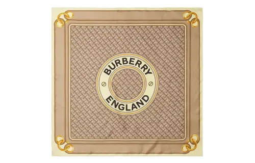 Burberry Montage-print Silk Scarf