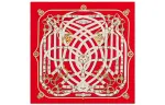 HERMES Cavalcadour Knit Scarves Women's Red