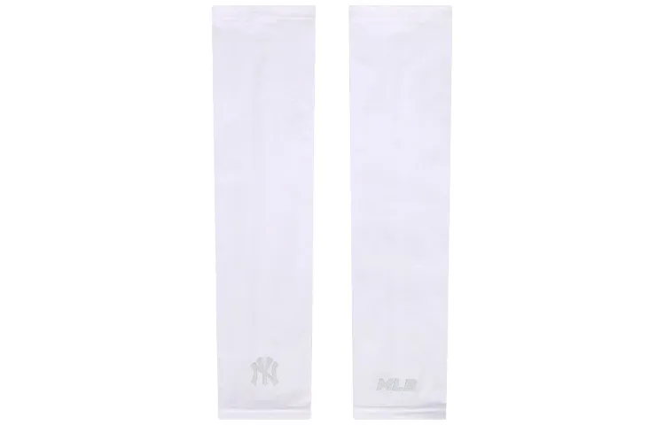 MLB Nylon, Polyurethane Sun Protection Sleeves Unisex White